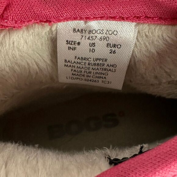 Bogs Baby Zoo Print Purple Boots Infant 10 - Picture 7 of 9